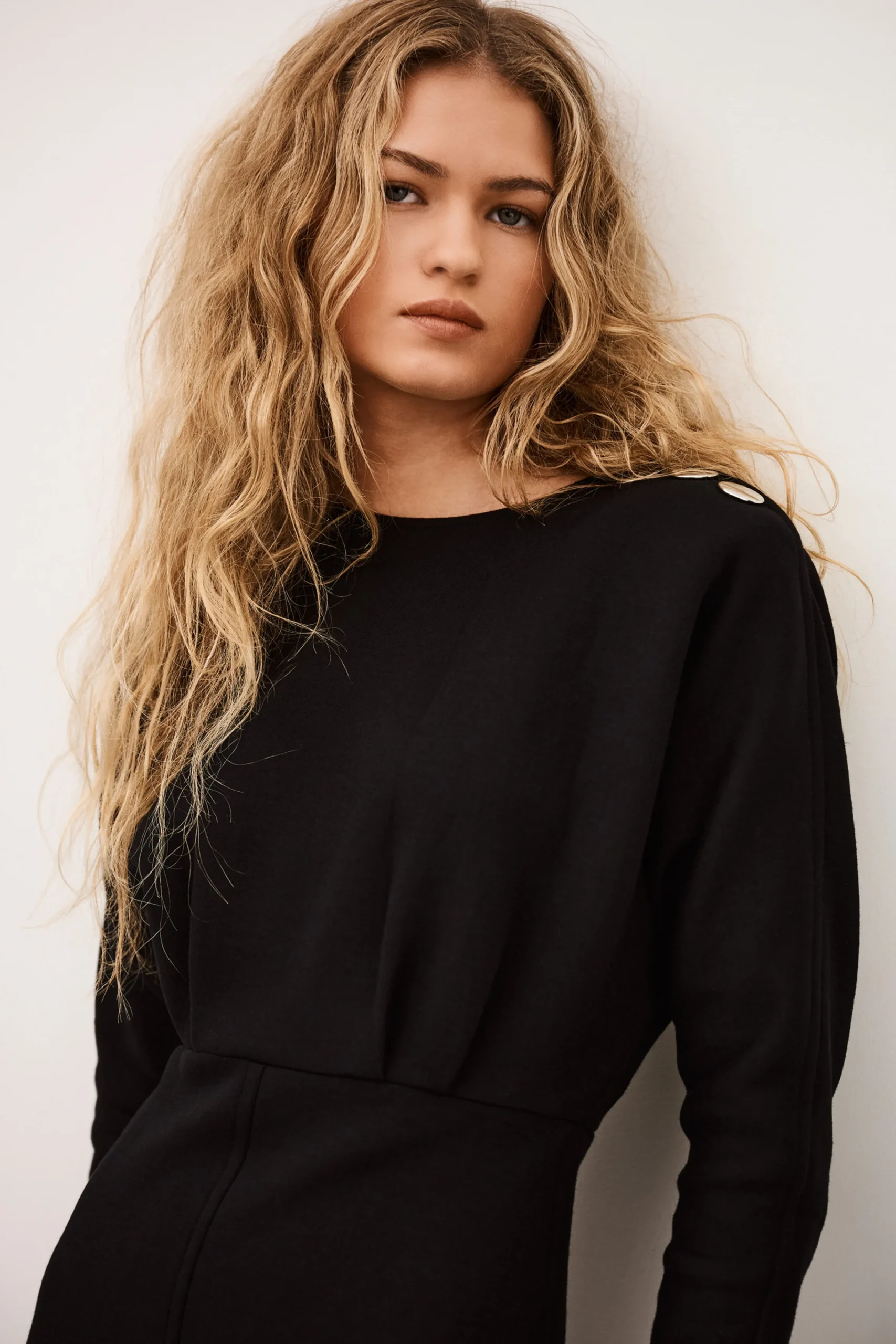 Ba&Sh BRYT robe midi élégante NOIR Hot