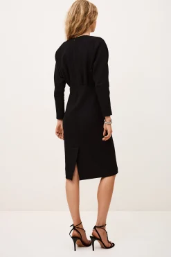 Ba&Sh BRYT robe midi élégante NOIR Hot