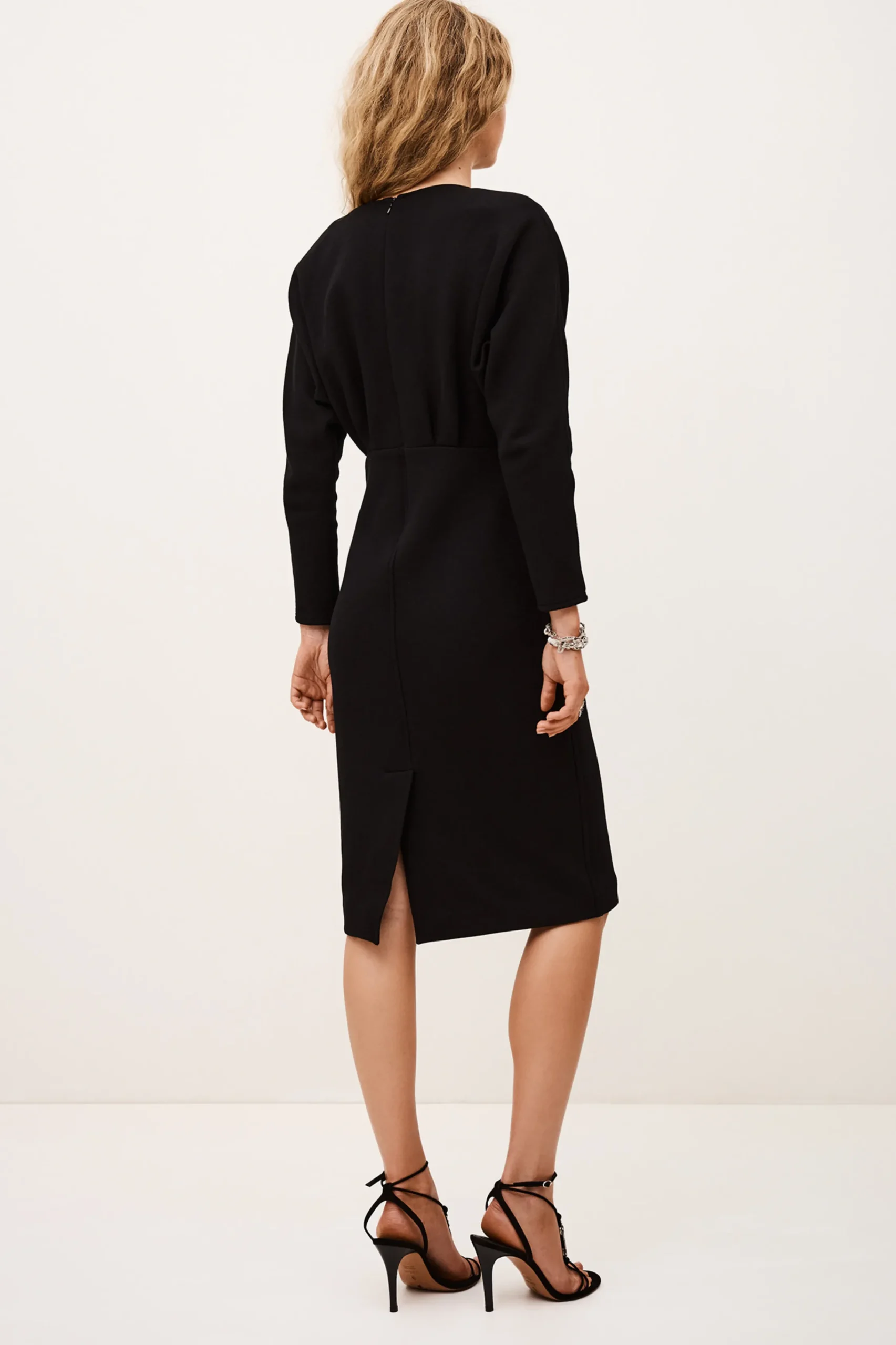 Ba&Sh BRYT robe midi élégante NOIR Hot