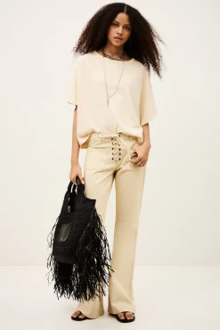 Ba&Sh CACIA t-shirt cape ECRU Sale