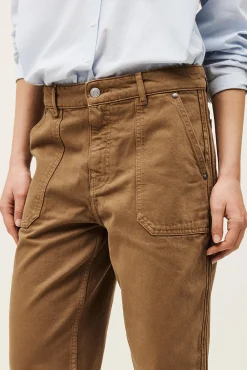 Ba&Sh CALI pantalon carotte MARRON