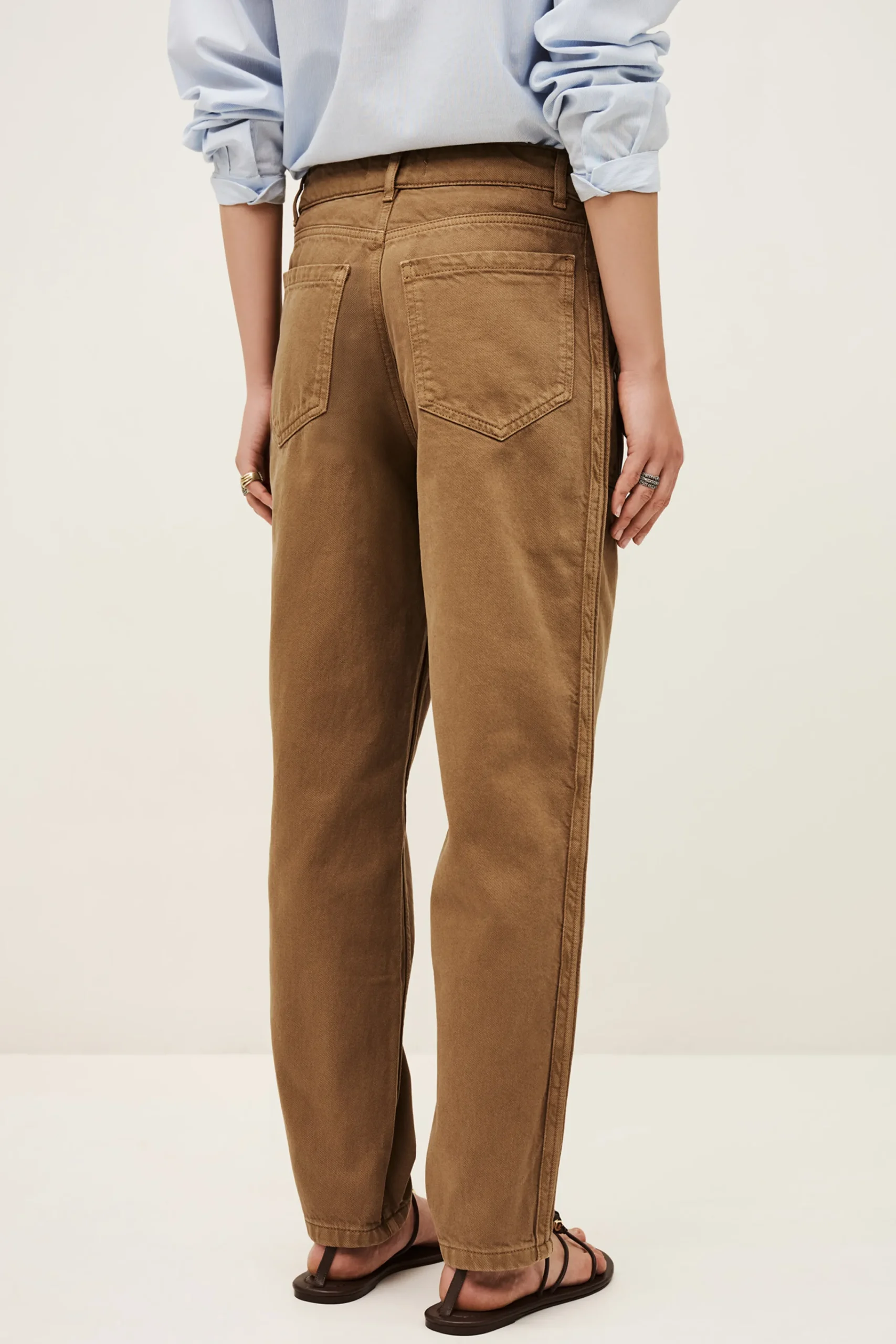 Ba&Sh CALI pantalon carotte MARRON