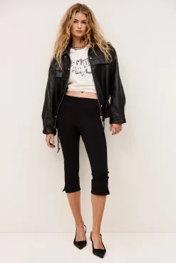 Ba&Sh CAPRIA pantalon taille haute NOIR Clearance