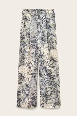 Ba&Sh CARRINA pantalon loose imprimé BLEU