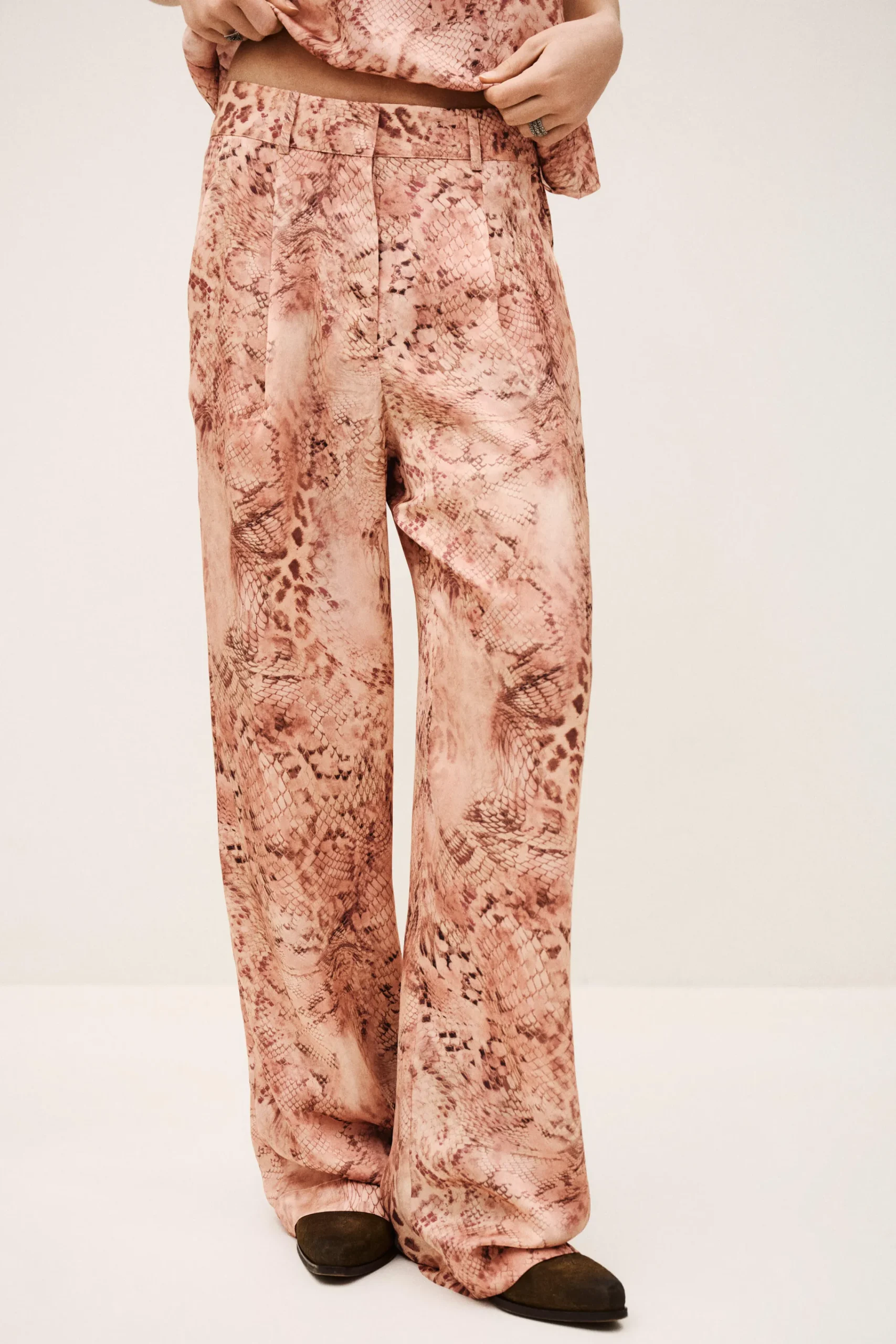 Ba&Sh CARRINA pantalon loose imprimé ROSE Outlet