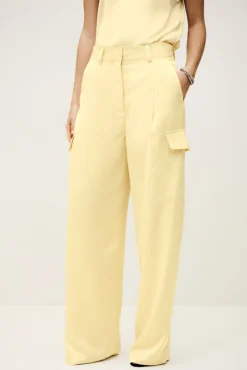 Ba&Sh CARY pantalon cargo large JAUNE