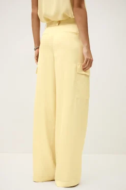 Ba&Sh CARY pantalon cargo large JAUNE