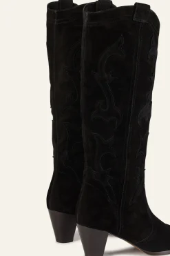 Ba&Sh CASEY bottes style western NOIR