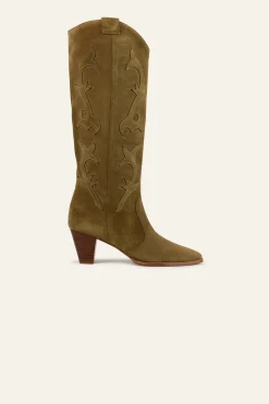 Ba&Sh CASEY bottes style western VERT Online