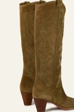 Ba&Sh CASEY bottes style western VERT Online