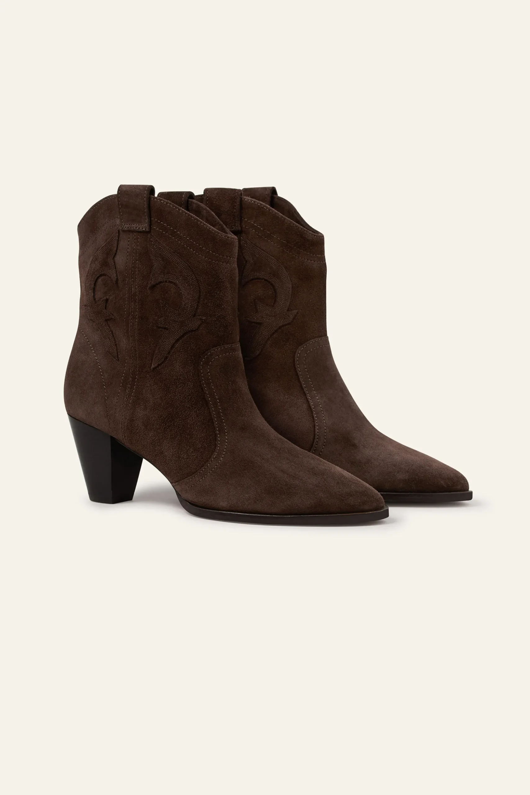 Ba&Sh CASEY bottines western MARRON Sale