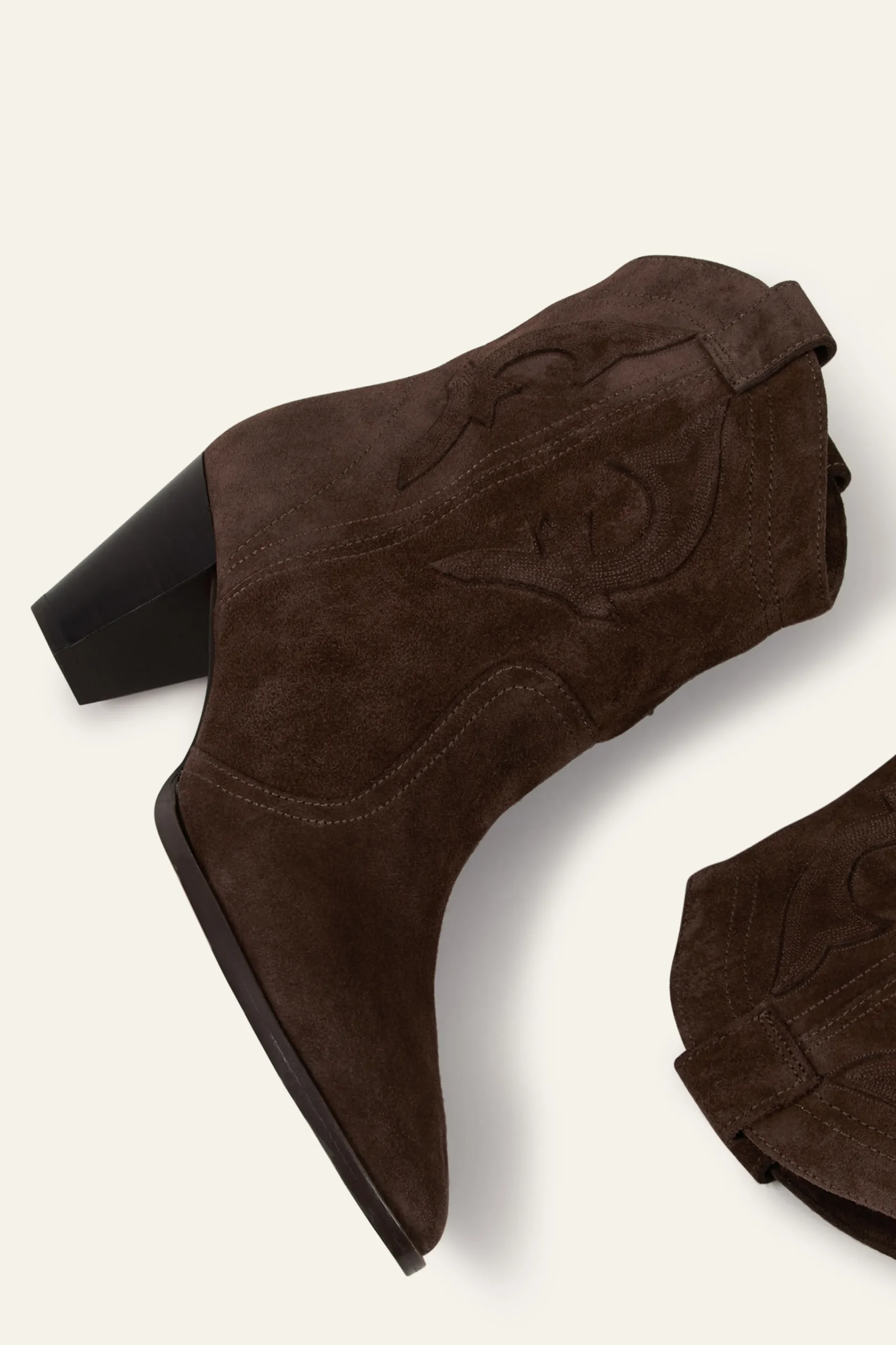 Ba&Sh CASEY bottines western MARRON Sale
