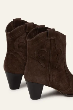 Ba&Sh CASEY bottines western MARRON Sale