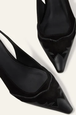 Ba&Sh CASTA escarpins slingback NOIR Online