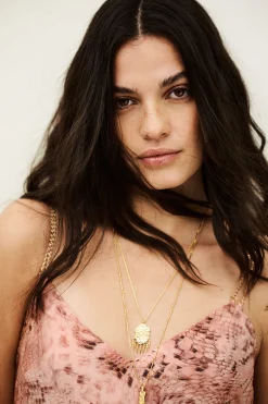 Ba&Sh CATELINA robe midi bretelles ROSE Clearance
