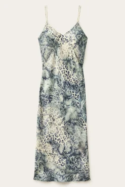 Ba&Sh CATELINA robe midi bretelles BLEU Hot
