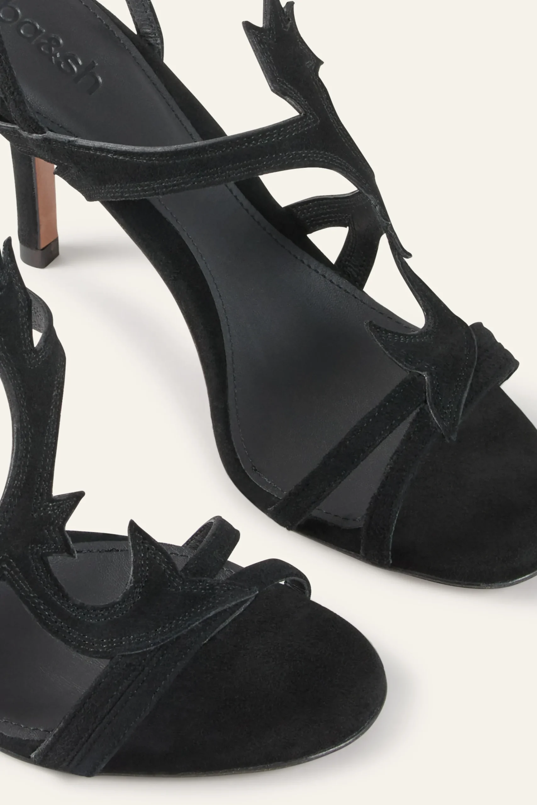 Ba&Sh CATE sandales talons suède NOIR New