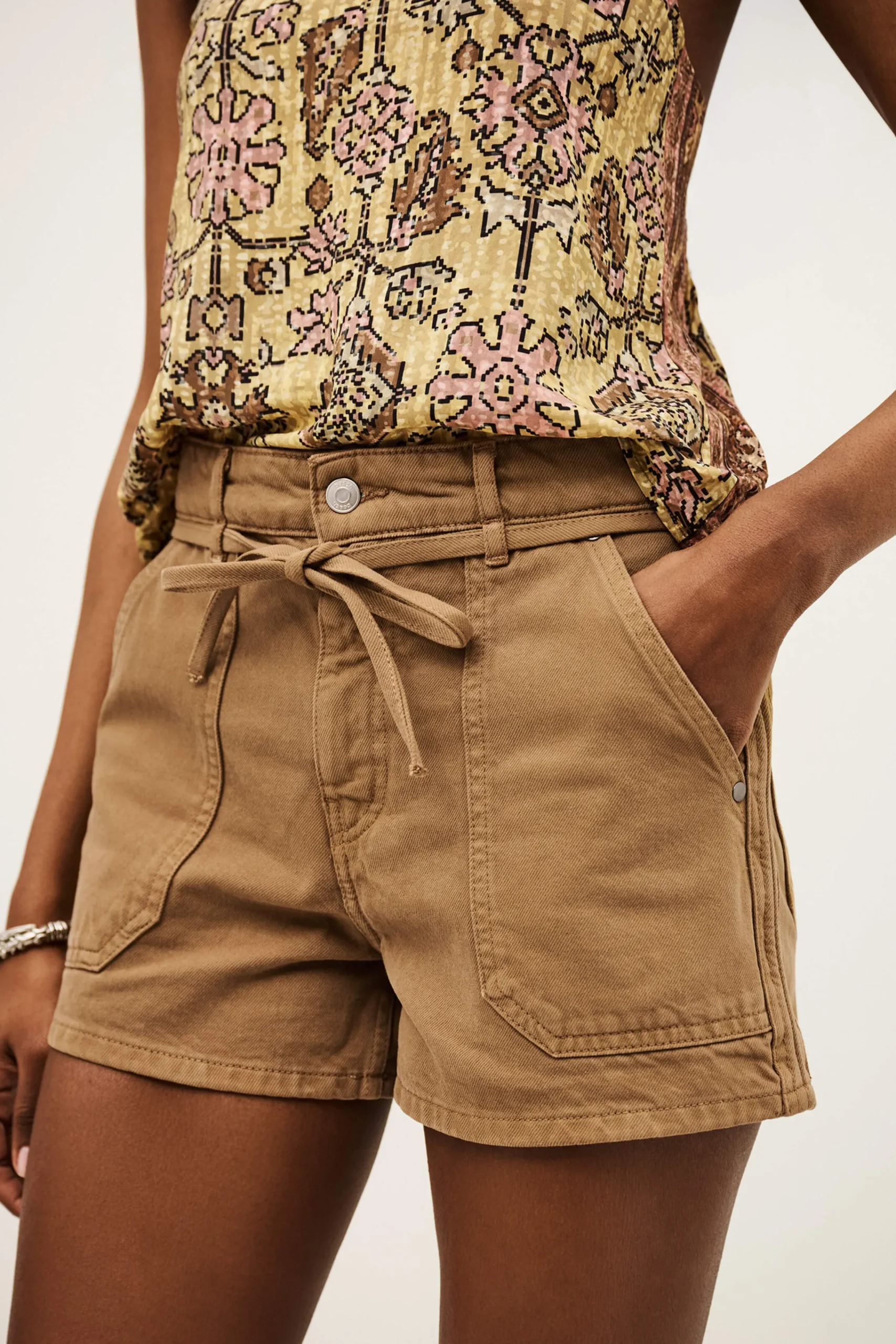 Ba&Sh CATIA short MARRON Online