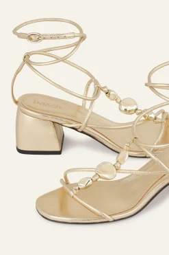 Ba&Sh CAYA sandales talons cuir DORE New
