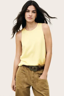 Ba&Sh CEDI top sans manches JAUNE Sale