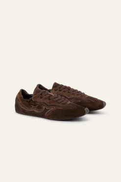Ba&Sh CELLESTE basket -ballerine MARRON Clearance