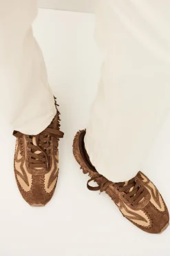 Ba&Sh CELLESTE basket -ballerine MARRON Online