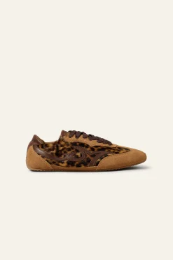 Ba&Sh CELLESTE baskets cuir souple IMPRIME Hot