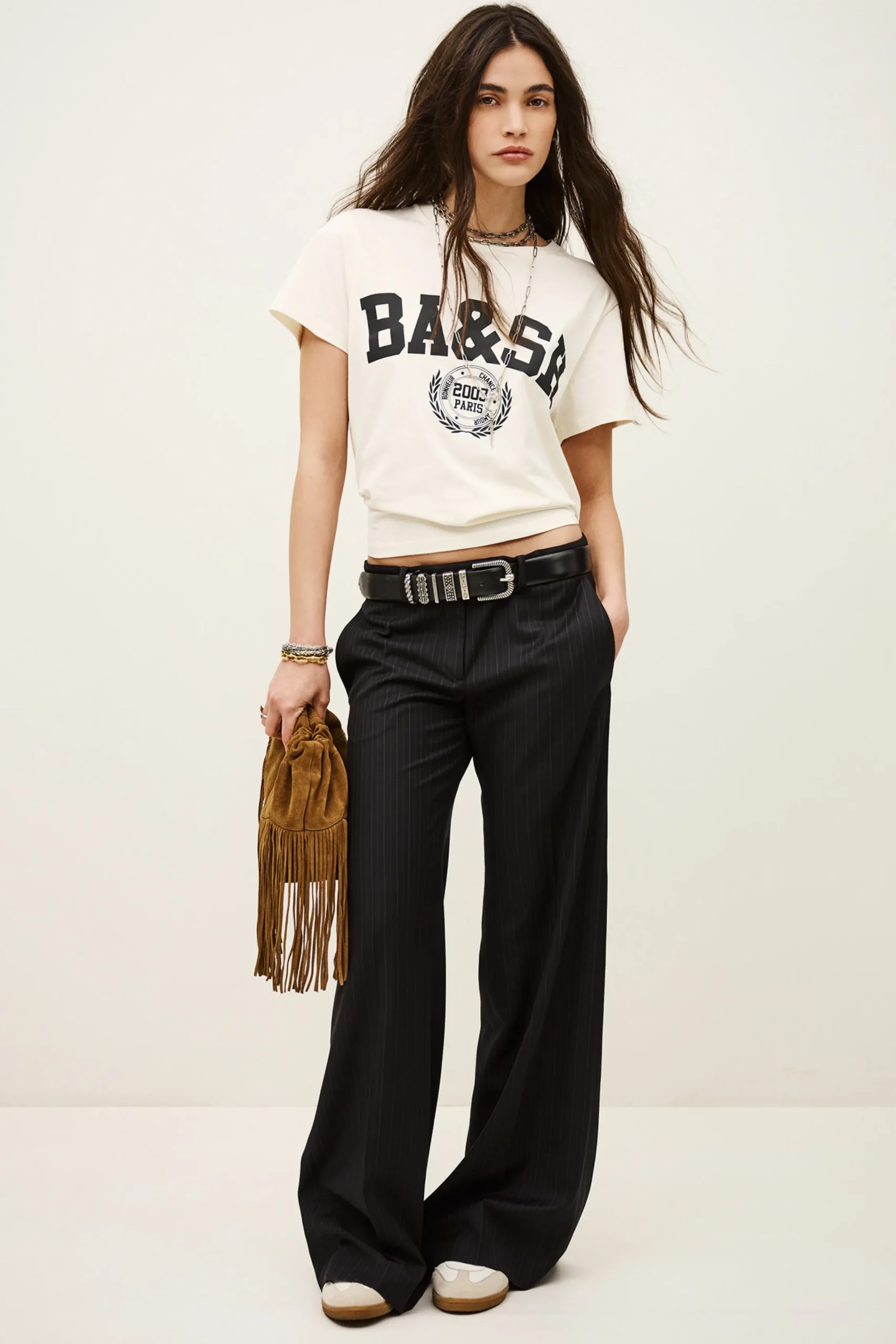 Ba&Sh CELY pantalon tailleur large BLEU Sale