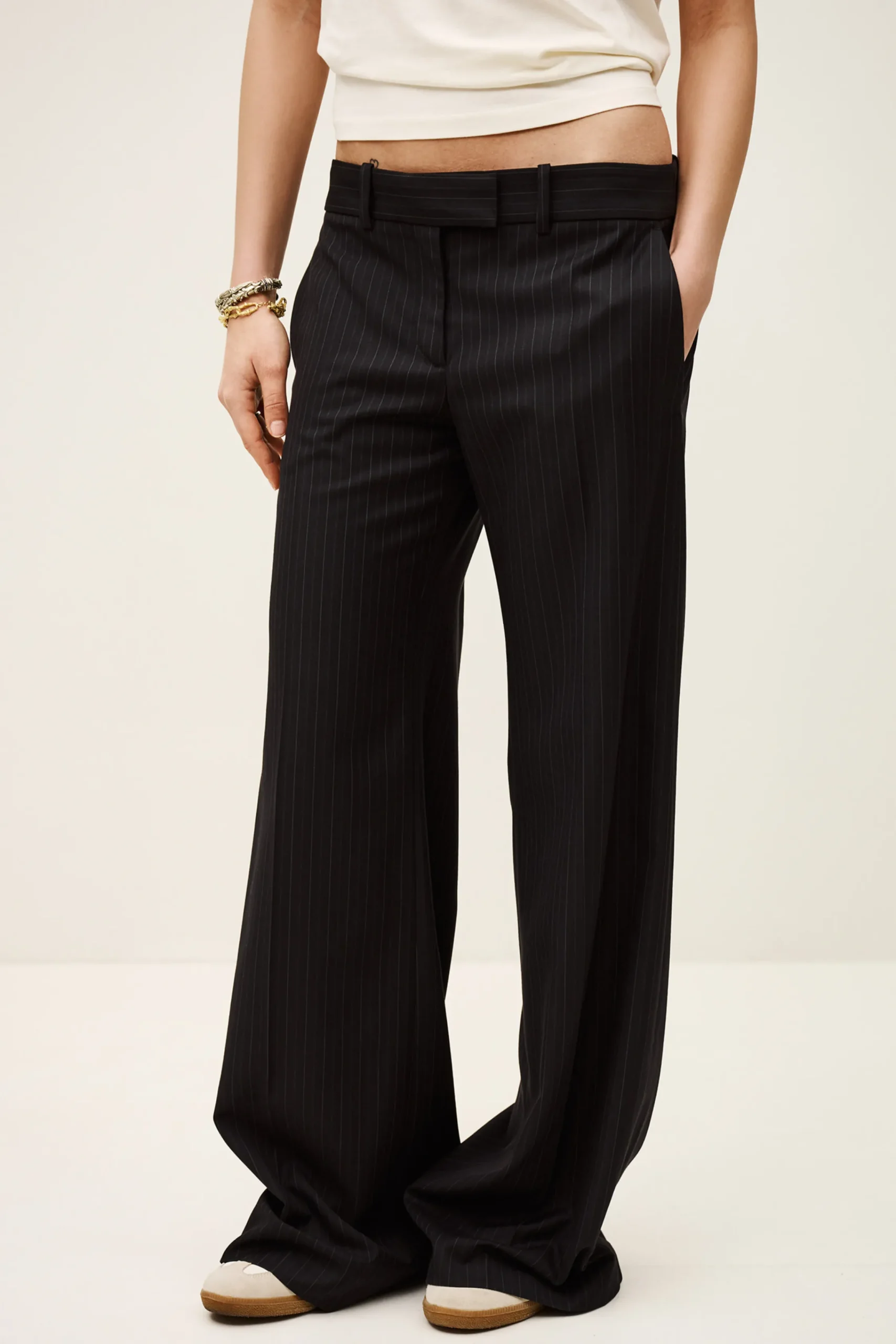 Ba&Sh CELY pantalon tailleur large BLEU Sale