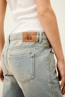 Ba&Sh CENOS pantalon droit taille BLEU Hot
