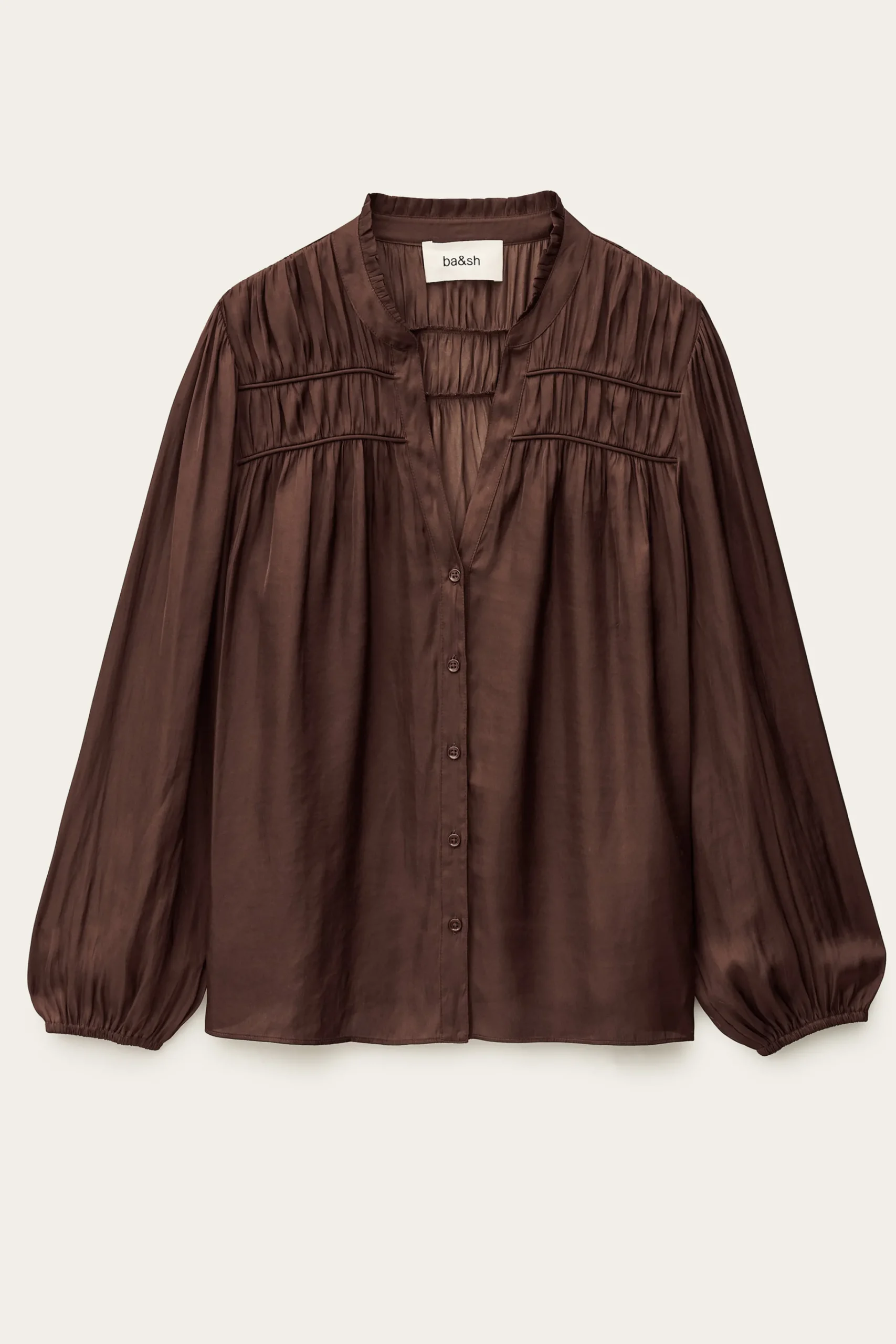 Ba&Sh CESSIA chemise manches longues MARRON Online