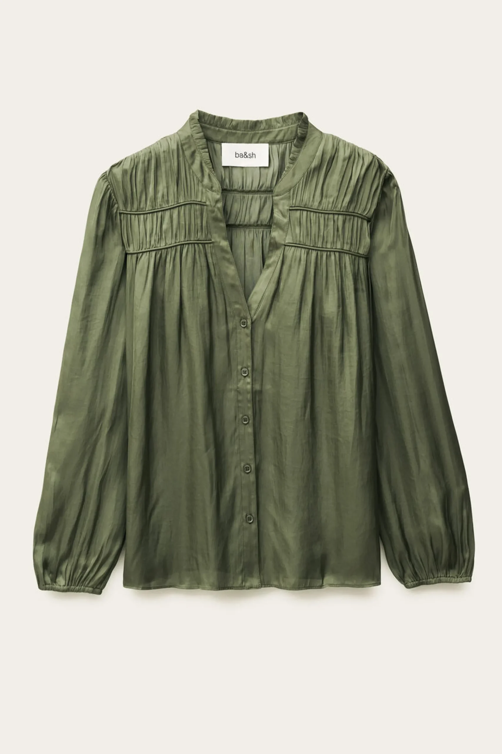 Ba&Sh CESSIA chemise manches longues VERT Hot