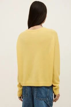 Ba&Sh CHAYA pull cachemire boîte JAUNE Clearance