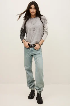 Ba&Sh CHAYA pull cachemire boîte GRIS Sale