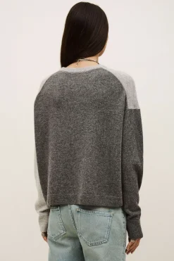 Ba&Sh CHAYA pull cachemire boîte GRIS Sale