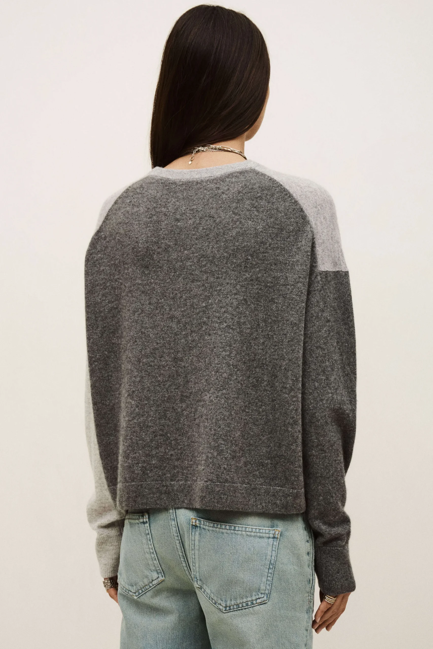Ba&Sh CHAYA pull cachemire boîte GRIS Sale