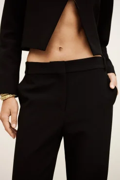 Ba&Sh CHAZA pantalon droit NOIR