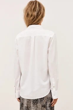 Ba&Sh CHIREN chemise coton BLANC