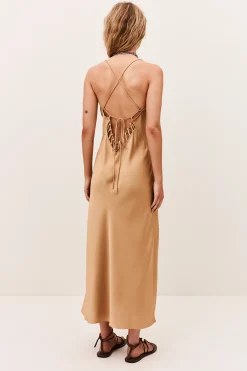 Ba&Sh CIANA robe midi MARRON Clearance
