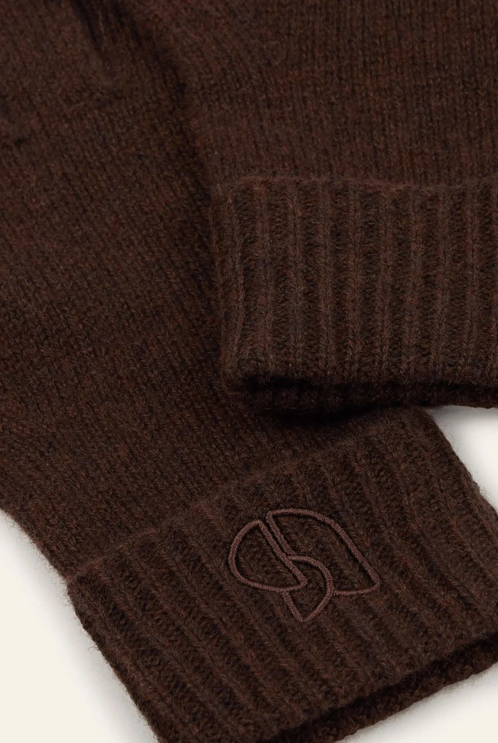 Ba&Sh CIMON gants cachemire MARRON Sale