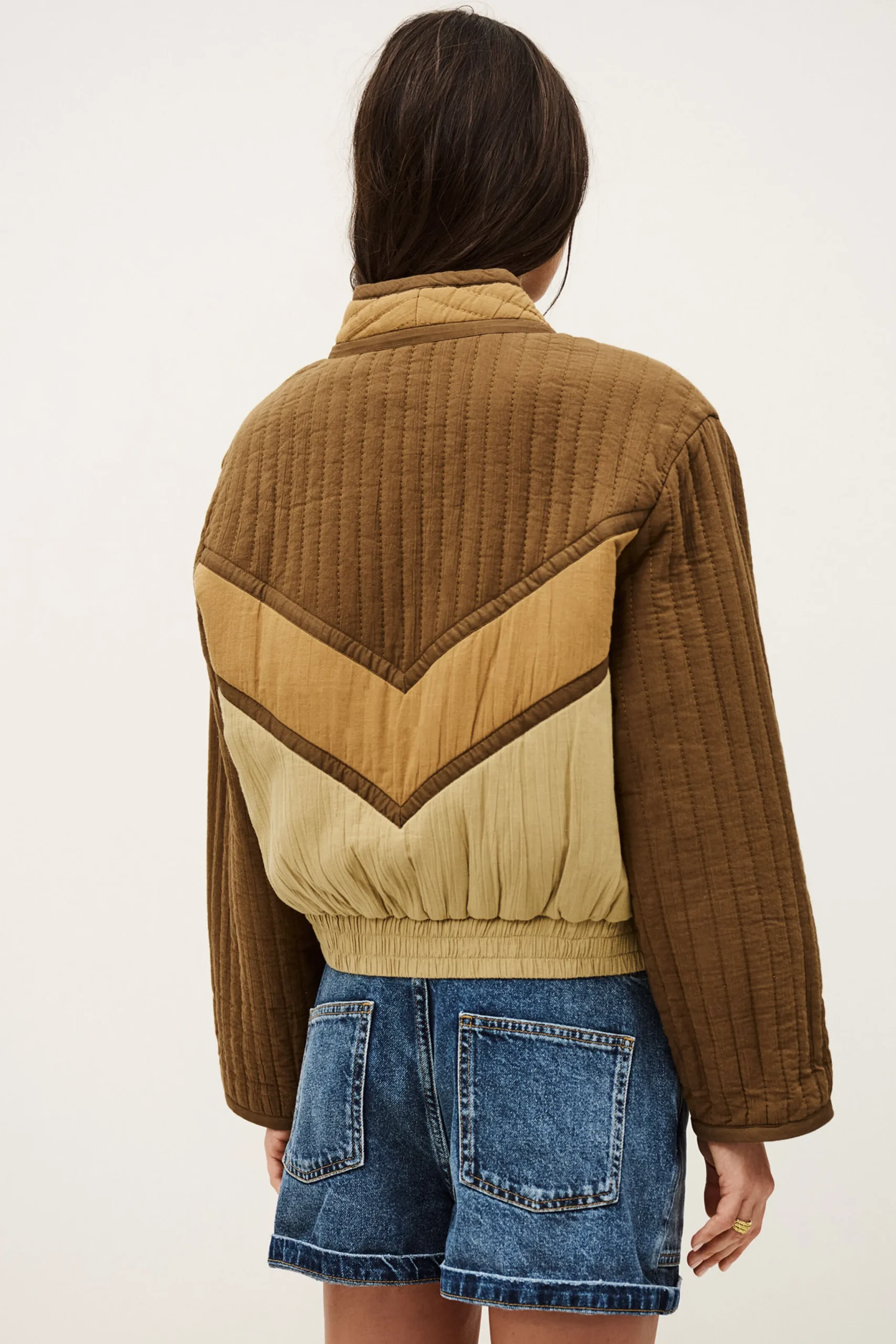 Ba&Sh CISCA veste poches asymétrique MARRON Clearance
