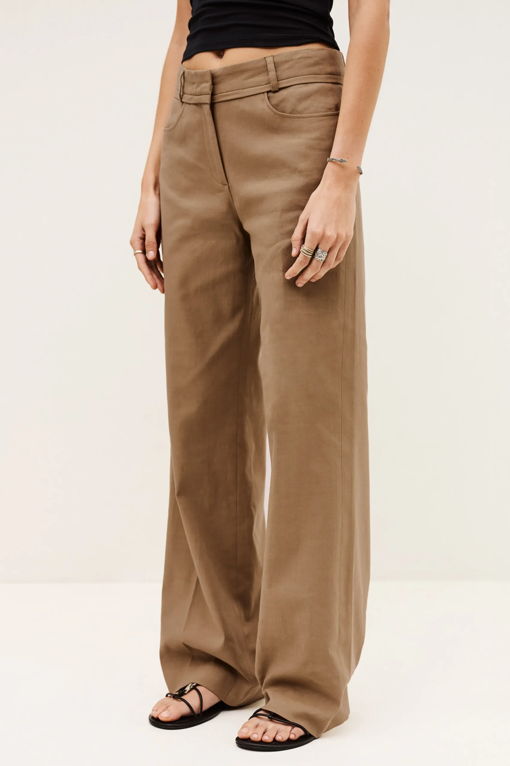 Ba&Sh CISTA pantalon droit MARRON Online