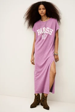 Ba&Sh CIVIA robe t-shirt ROSE Sale