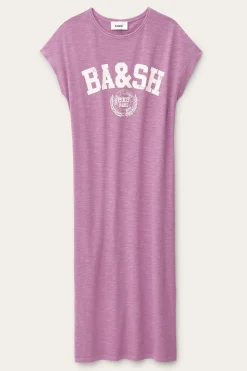 Ba&Sh CIVIA robe t-shirt ROSE Sale
