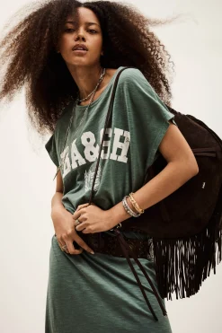 Ba&Sh CIVIA robe t-shirt VERT