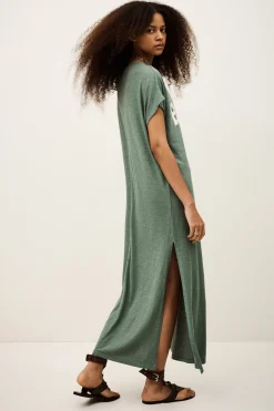 Ba&Sh CIVIA robe t-shirt VERT
