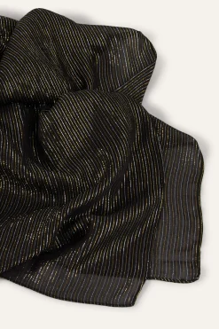 Ba&Sh CLOE foulard métallisé 115 € NOIR Online