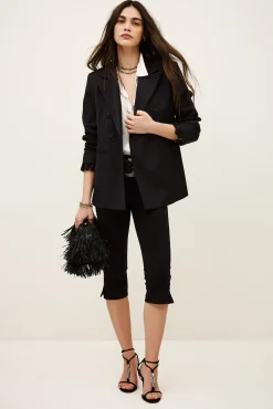 Ba&Sh COLINE veste tailleur rayures BLEU