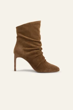 Ba&Sh COLIVIA bottines talons daim MARRON New