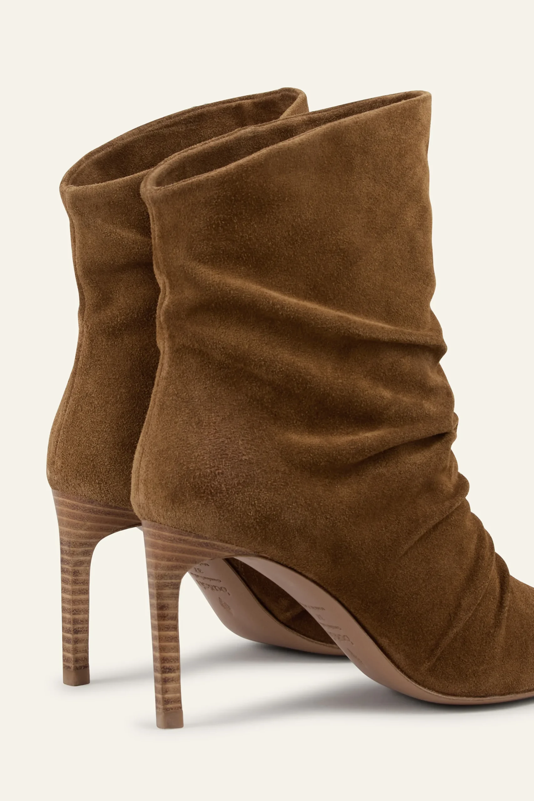 Ba&Sh COLIVIA bottines talons daim MARRON New